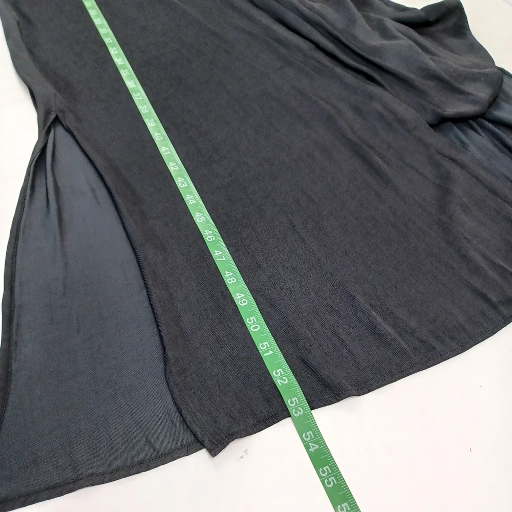 Banana Republic Soft Utility Maxi Dress Size 6 Minimalist Long Sleeve Pockets